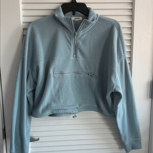 Garage Sky Blue Fleece Quarter-Zip